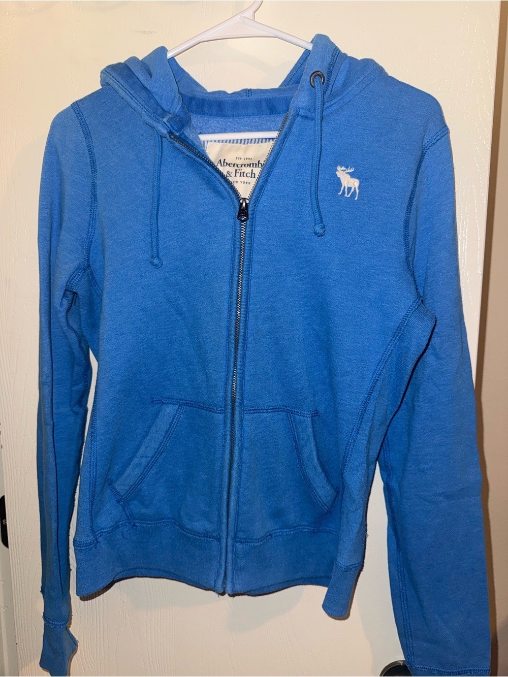 Abercrombie & Fitch Blue Zip-Up Hoodie